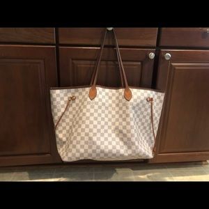Louis Vuitton Damier Azur Neverfull GM AND wallet
